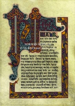 celtic calligraphy, celtic book illustration, Iro-keltische Kalligrafie, Iro-keltische Buchillustration, Norman Hothum